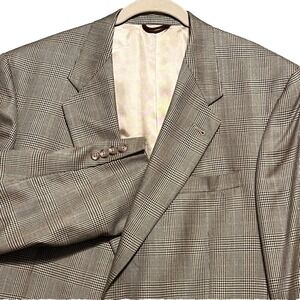 Hart Schaffner Marx Sport Coat Men's Size 44LCheck Plaid Two Button